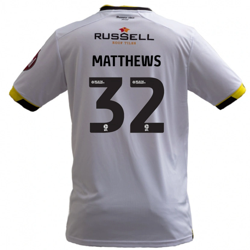 DanxenレディースDaniel Matthews#32白アウェイシャツ2024/25ジャージーユニフォーム