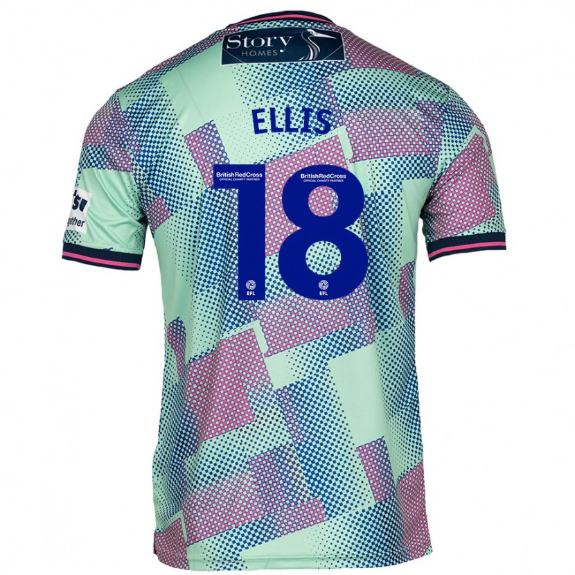 DanxenレディースJack Ellis#18緑アウェイシャツ2024/25ジャージーユニフォーム