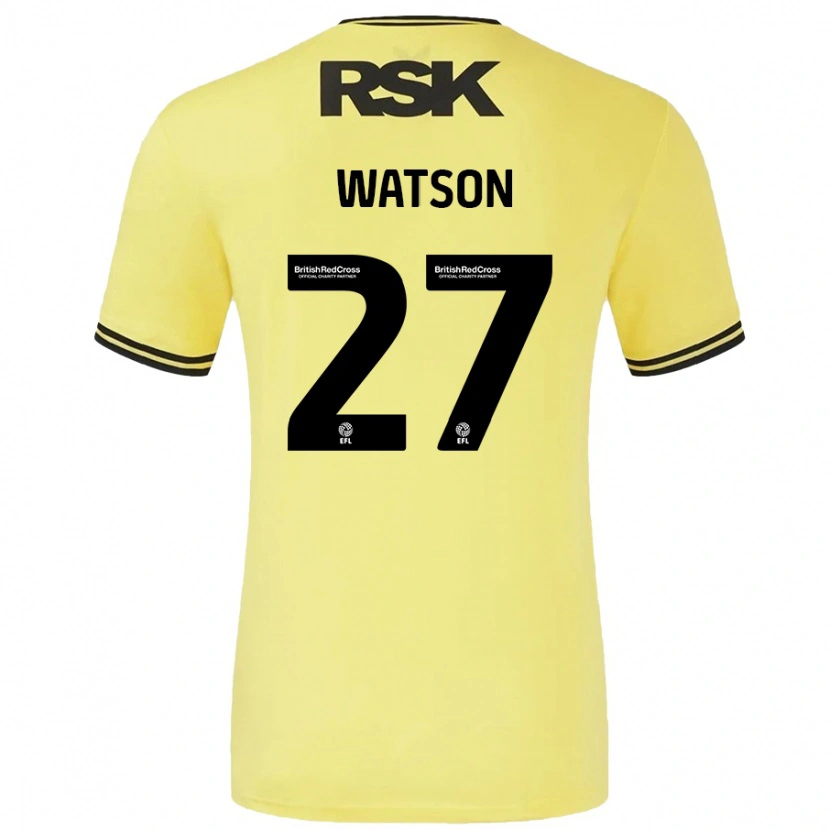 DanxenレディースTennai Watson#27黄 黒アウェイシャツ2024/25ジャージーユニフォーム