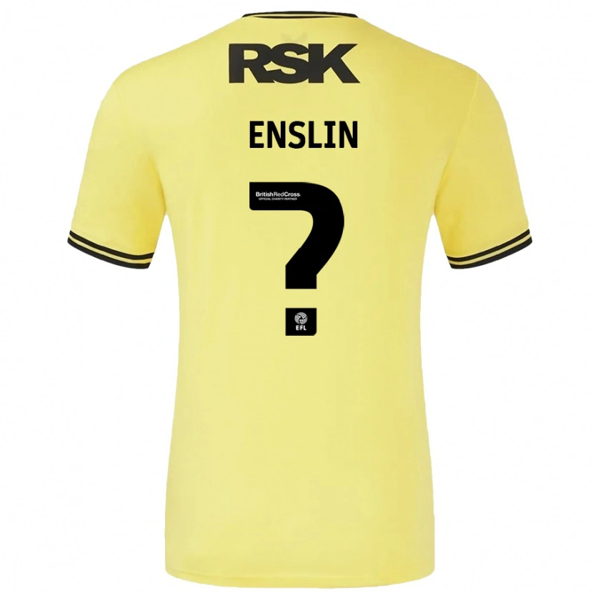 DanxenレディースKai Enslin#0黄 黒アウェイシャツ2024/25ジャージーユニフォーム