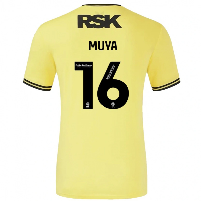 DanxenレディースKarin Muya#16黄 黒アウェイシャツ2024/25ジャージーユニフォーム