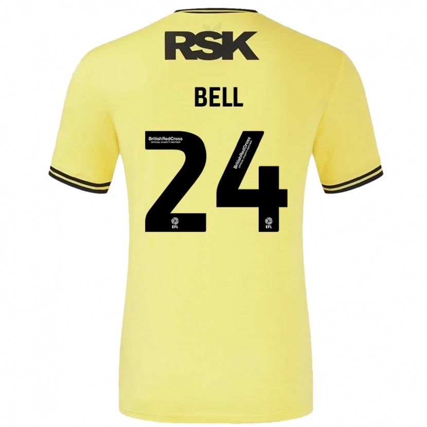 DanxenレディースTaylor Bell#24黄 黒アウェイシャツ2024/25ジャージーユニフォーム