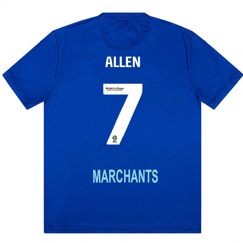 DanxenレディースEmily Allen#7緑アウェイシャツ2024/25ジャージーユニフォーム