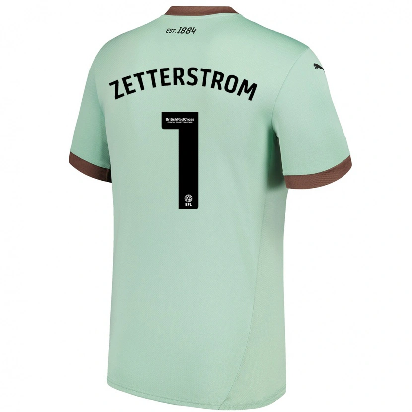 DanxenレディースJacob Widell Zetterström#1淡い緑アウェイシャツ2024/25ジャージーユニフォーム