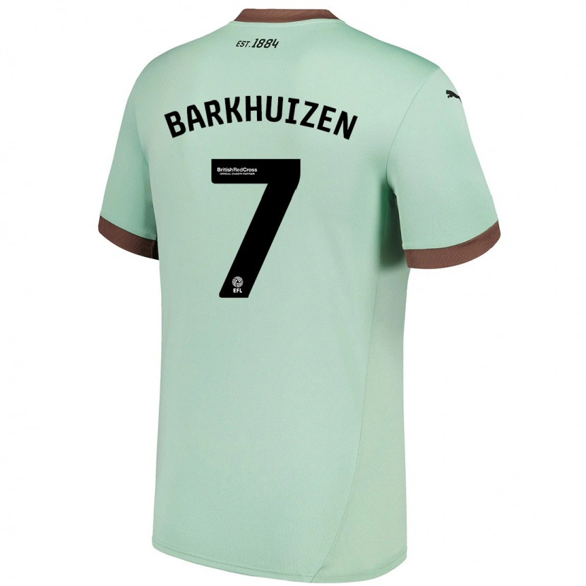 Danxenレディーストム・バークハイゼン#7淡い緑アウェイシャツ2024/25ジャージーユニフォーム