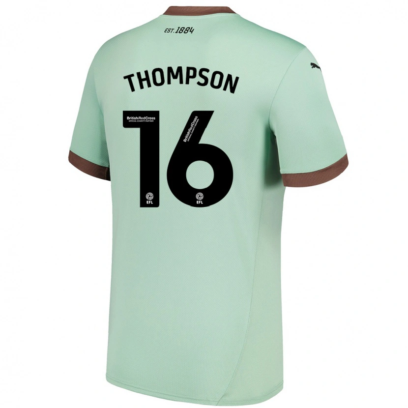 DanxenレディースLiam Thompson#16淡い緑アウェイシャツ2024/25ジャージーユニフォーム