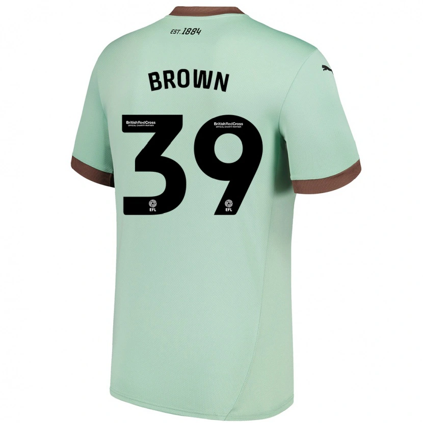 DanxenレディースDajaune Brown#39淡い緑アウェイシャツ2024/25ジャージーユニフォーム
