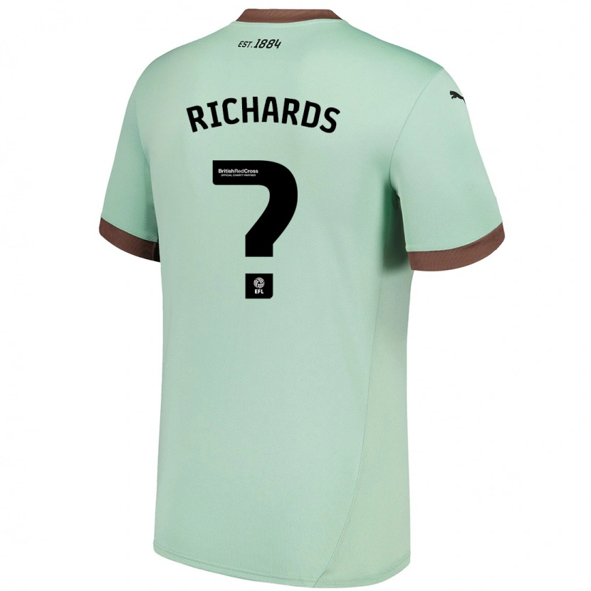 DanxenレディースJerome Richards#0淡い緑アウェイシャツ2024/25ジャージーユニフォーム