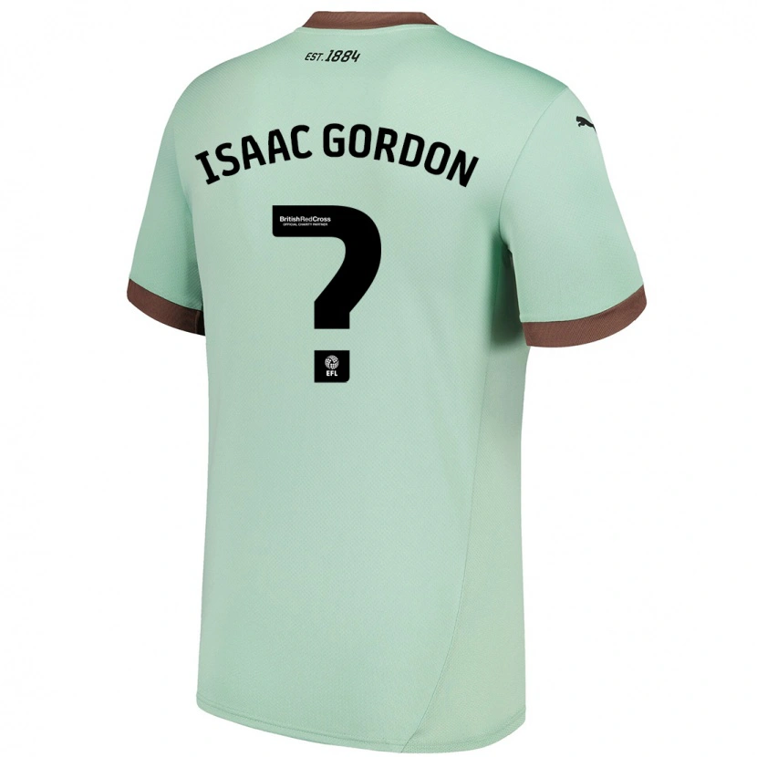 DanxenレディースIsaac Gordon#0淡い緑アウェイシャツ2024/25ジャージーユニフォーム