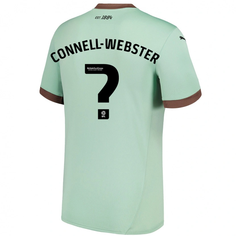 DanxenレディースBraidy Connell-Webster#0淡い緑アウェイシャツ2024/25ジャージーユニフォーム