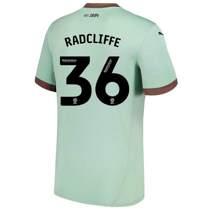 DanxenレディースBen Radcliffe#36淡い緑アウェイシャツ2024/25ジャージーユニフォーム