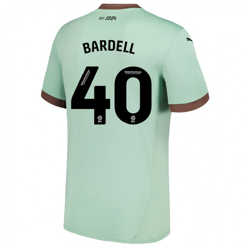 DanxenレディースMax Bardell#40淡い緑アウェイシャツ2024/25ジャージーユニフォーム
