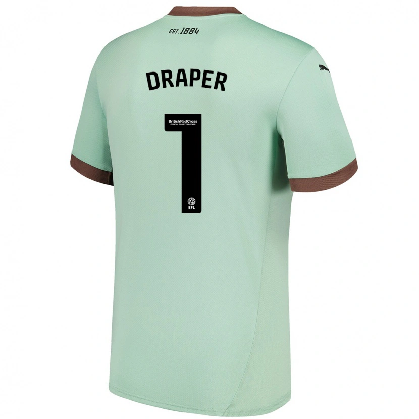 DanxenレディースAnna Draper#1淡い緑アウェイシャツ2024/25ジャージーユニフォーム
