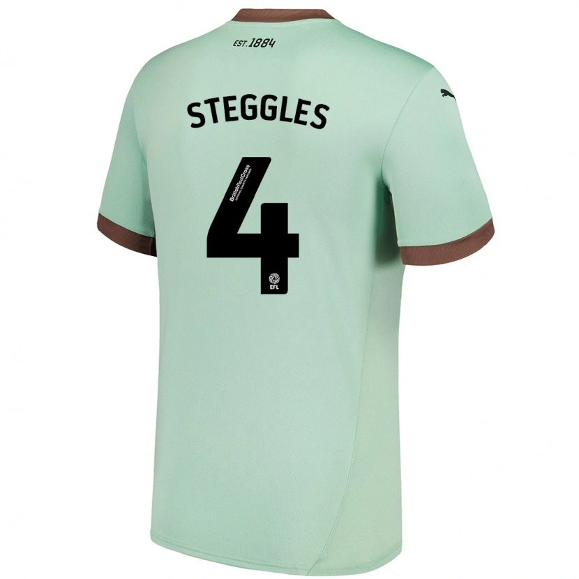 DanxenレディースCharlotte Steggles#4淡い緑アウェイシャツ2024/25ジャージーユニフォーム