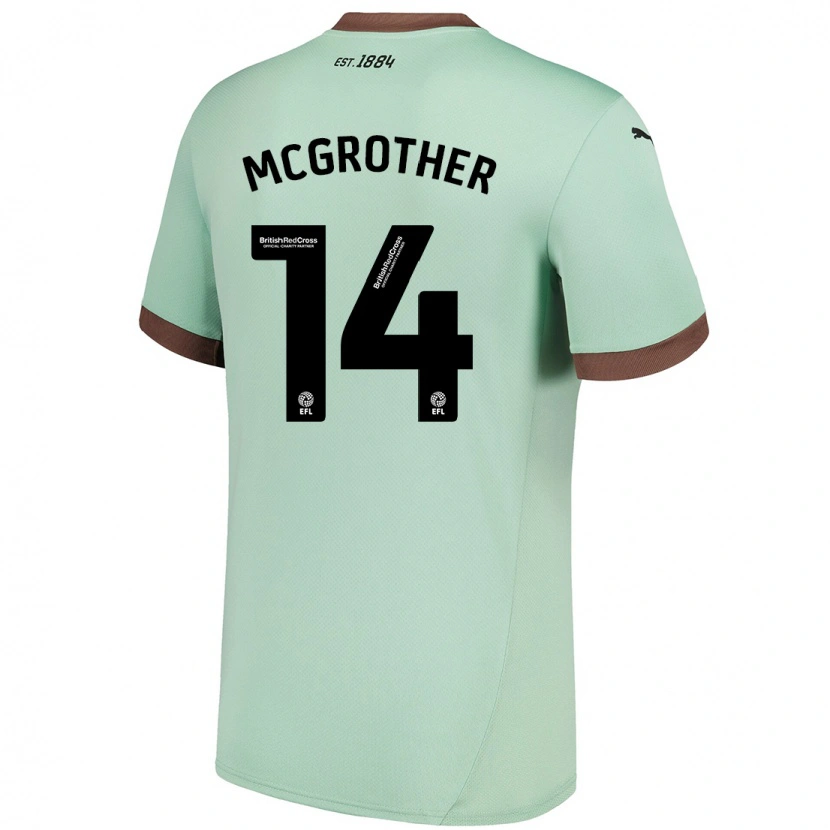 DanxenレディースBecky Mcgrother#14淡い緑アウェイシャツ2024/25ジャージーユニフォーム
