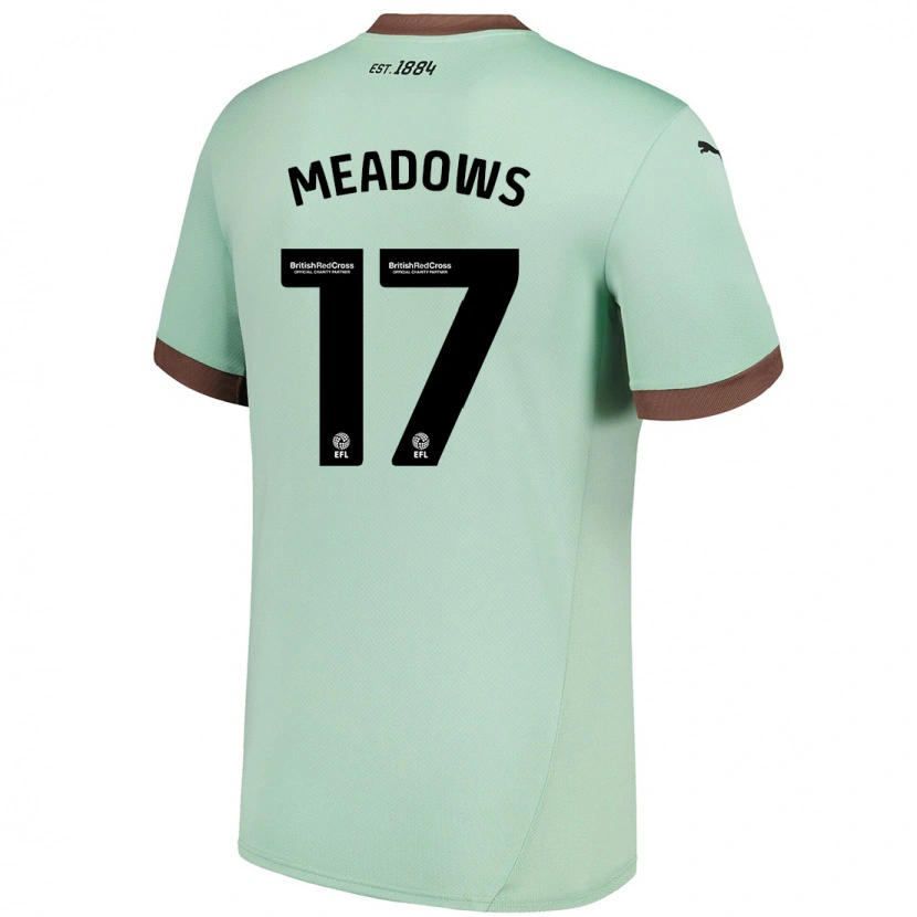 DanxenレディースHelena Meadows#17淡い緑アウェイシャツ2024/25ジャージーユニフォーム