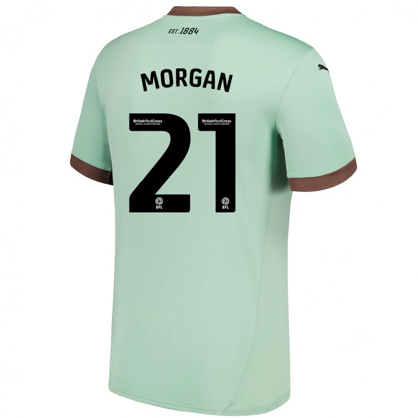 DanxenレディースSarah Morgan#21淡い緑アウェイシャツ2024/25ジャージーユニフォーム