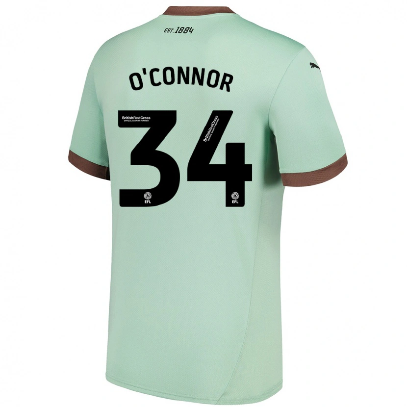 DanxenレディースDolcie O'connor#34淡い緑アウェイシャツ2024/25ジャージーユニフォーム