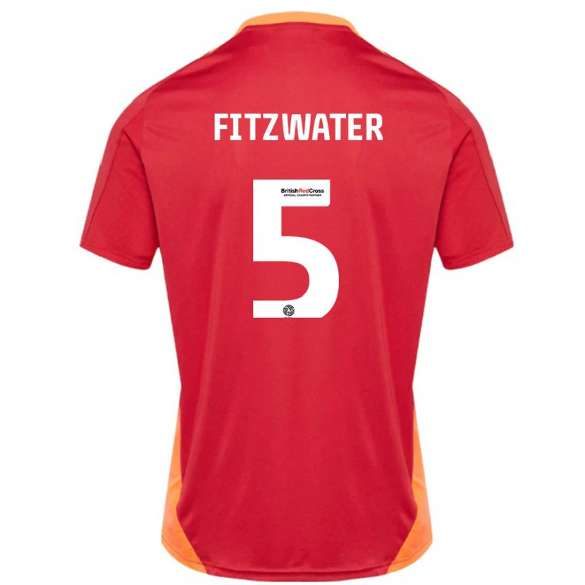 Danxenレディースジャック・フィッツウォーター#5ブルーオフホワイトアウェイシャツ2024/25ジャージーユニフォーム