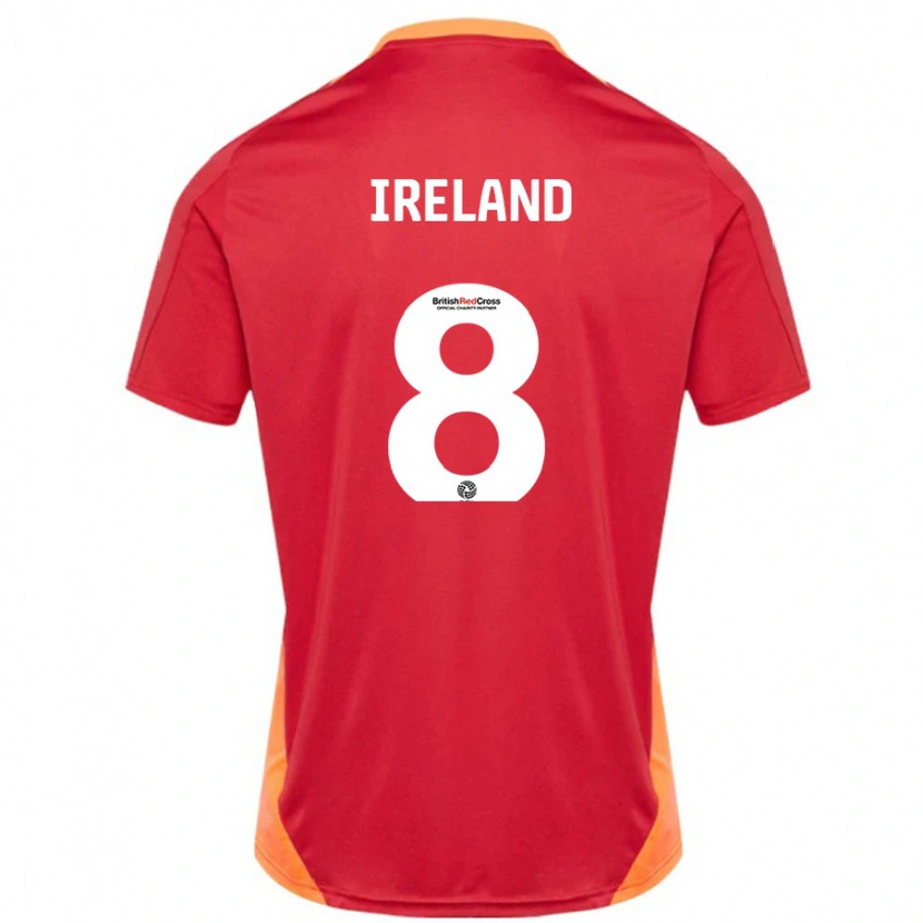DanxenレディースBeth Ireland#8ブルーオフホワイトアウェイシャツ2024/25ジャージーユニフォーム