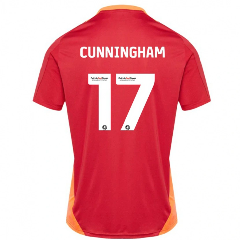 DanxenレディースZoe Cunningham#17ブルーオフホワイトアウェイシャツ2024/25ジャージーユニフォーム