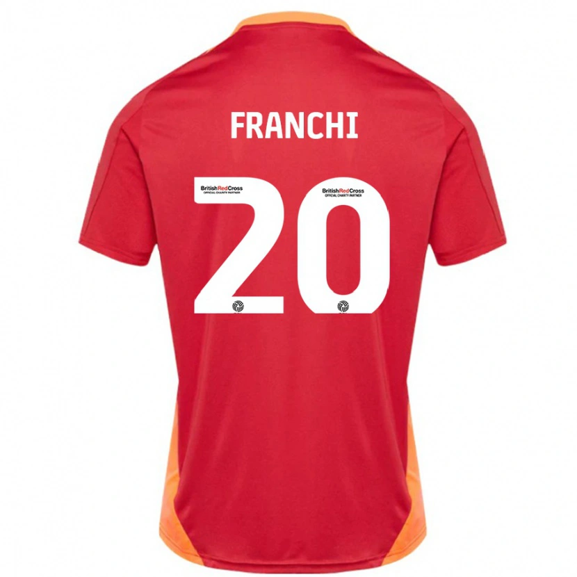 DanxenレディースMatilda Franchi#20ブルーオフホワイトアウェイシャツ2024/25ジャージーユニフォーム