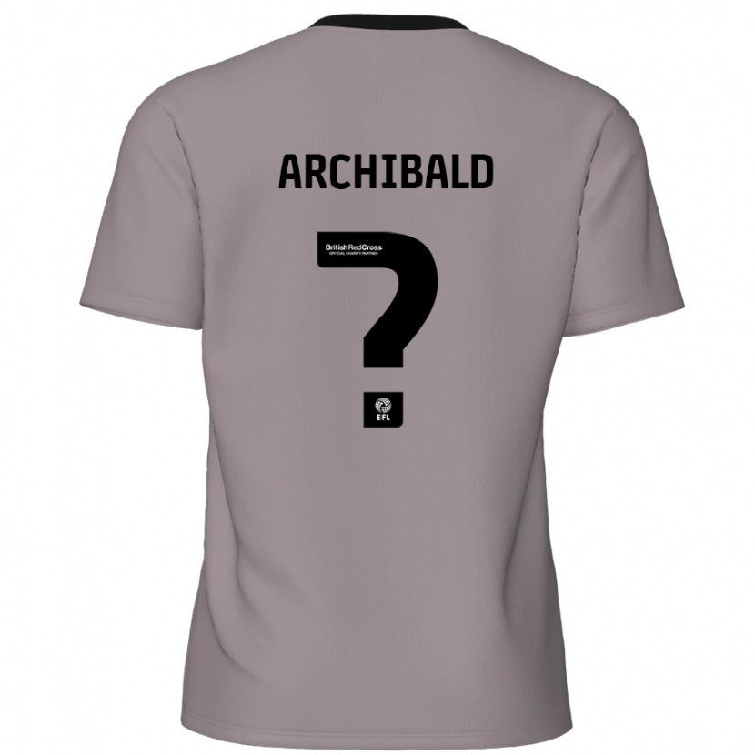 DanxenレディースAaron Archibald#0グレーアウェイシャツ2024/25ジャージーユニフォーム