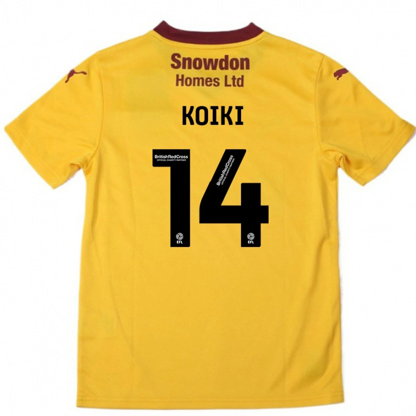 DanxenレディースAli Koiki#14オレンジバーガンディアウェイシャツ2024/25ジャージーユニフォーム