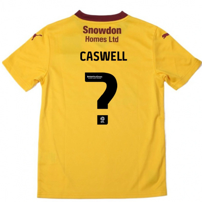 DanxenレディースJordan Caswell#0オレンジバーガンディアウェイシャツ2024/25ジャージーユニフォーム