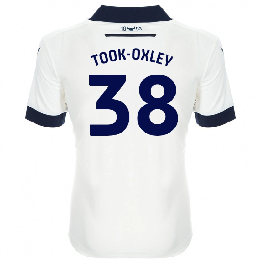 DanxenレディースZaide Took-Oxley#38ホワイト ネイビーブルーアウェイシャツ2024/25ジャージーユニフォーム
