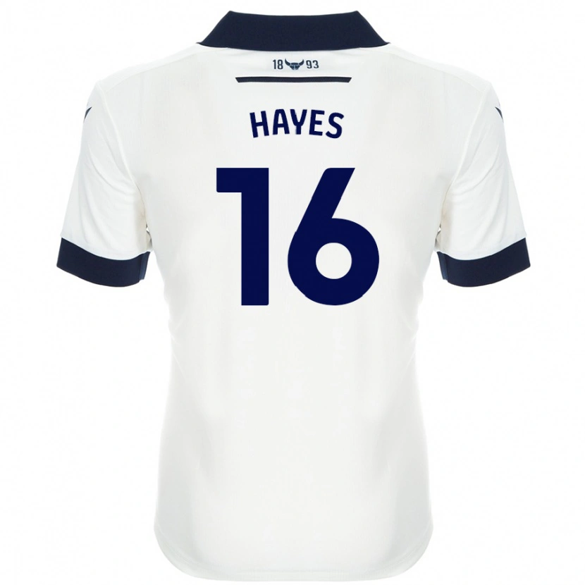 DanxenレディースGeorgia Hayes#16ホワイト ネイビーブルーアウェイシャツ2024/25ジャージーユニフォーム