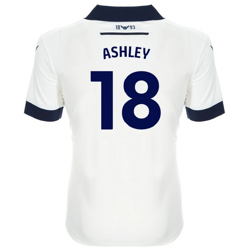 DanxenレディースAlex Ashley#18ホワイト ネイビーブルーアウェイシャツ2024/25ジャージーユニフォーム