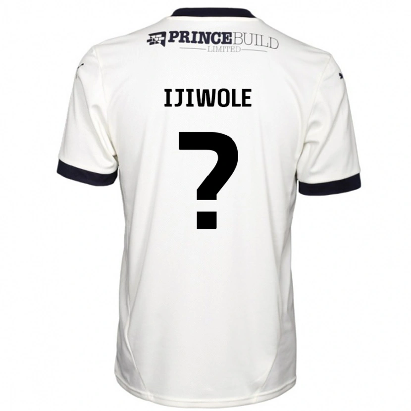 DanxenレディースAndrew Ijiwole#0オフホワイト ブラックアウェイシャツ2024/25ジャージーユニフォーム