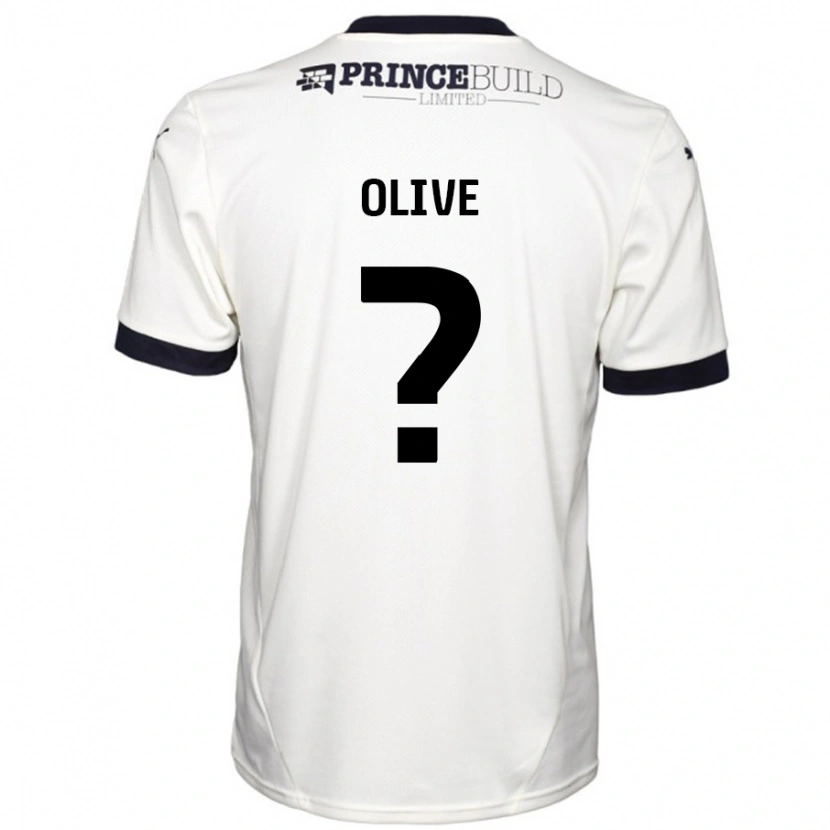 DanxenレディースDaniel Olive#0オフホワイト ブラックアウェイシャツ2024/25ジャージーユニフォーム