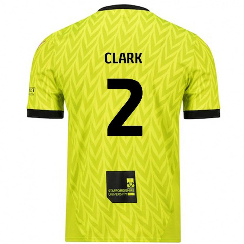 DanxenレディースMitch Clark#2蛍光グリーンアウェイシャツ2024/25ジャージーユニフォーム