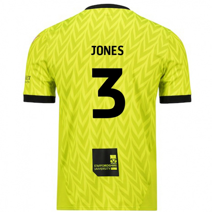 DanxenレディースDan Jones#3蛍光グリーンアウェイシャツ2024/25ジャージーユニフォーム