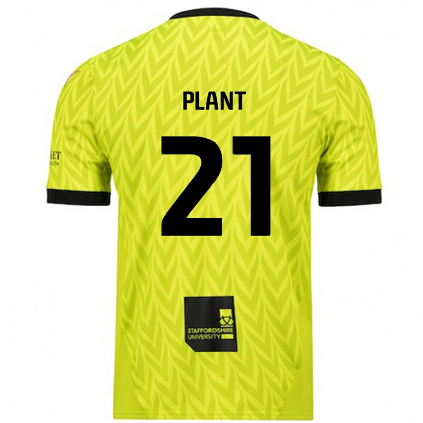 Danxenレディースジェームズ・プラント#21蛍光グリーンアウェイシャツ2024/25ジャージーユニフォーム