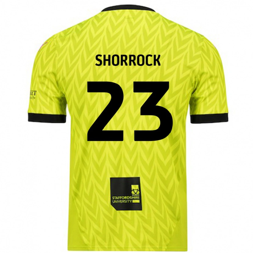 Danxenレディースジャック・ショロック#23蛍光グリーンアウェイシャツ2024/25ジャージーユニフォーム