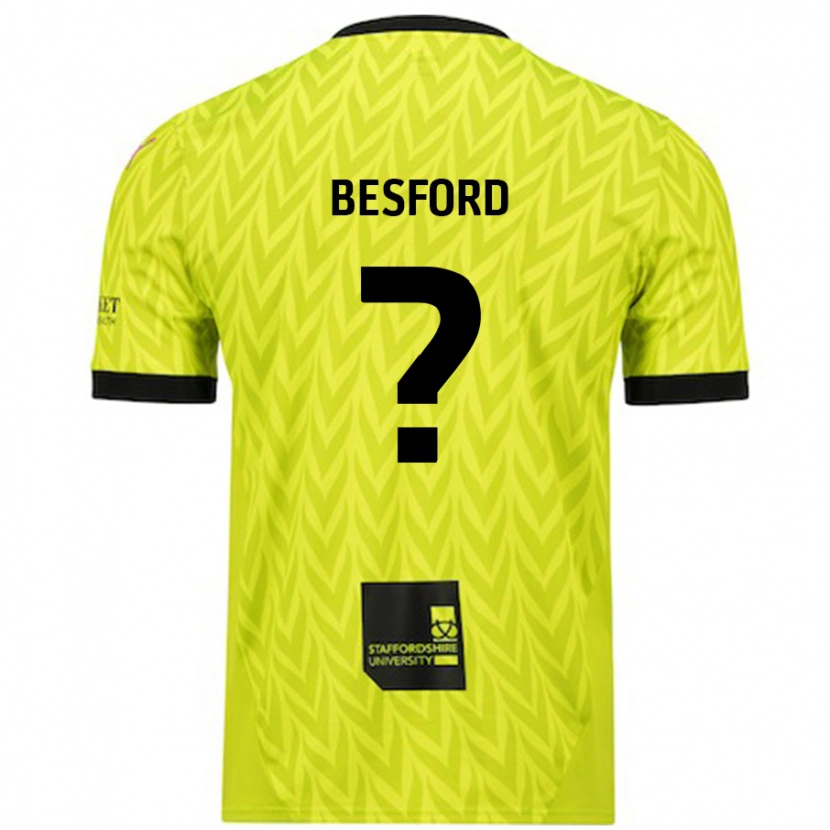 DanxenレディースCallum Besford#0蛍光グリーンアウェイシャツ2024/25ジャージーユニフォーム