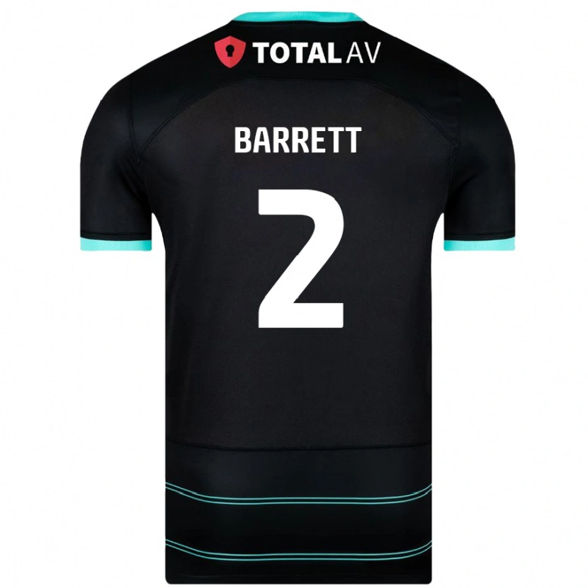DanxenレディースNicole Barrett#2黒アウェイシャツ2024/25ジャージーユニフォーム