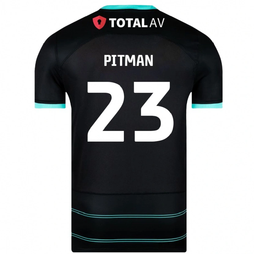 DanxenレディースEmily Pitman#23黒アウェイシャツ2024/25ジャージーユニフォーム