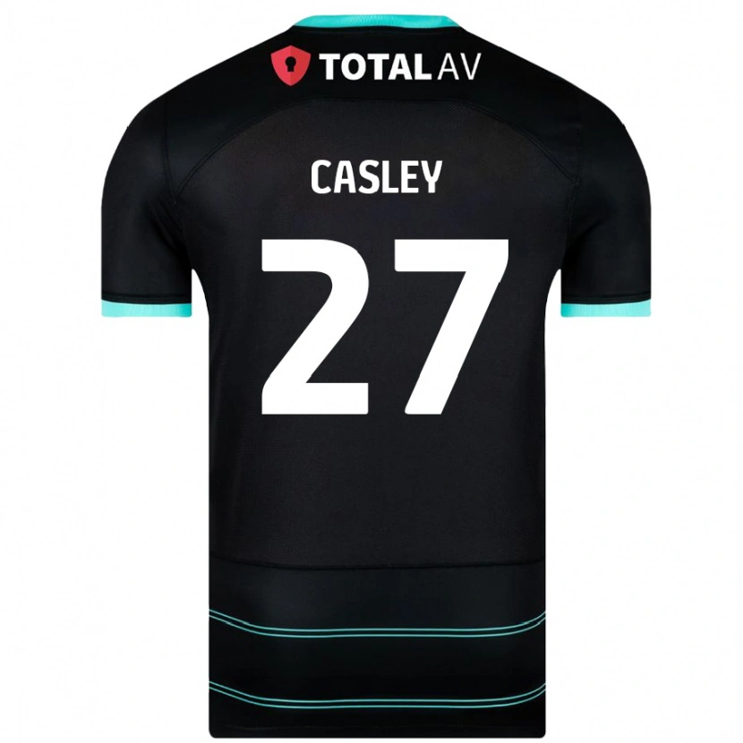 DanxenレディースRiva Casley#27黒アウェイシャツ2024/25ジャージーユニフォーム