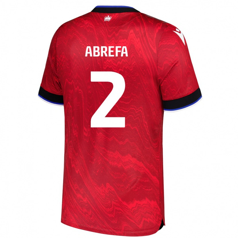 DanxenレディースKelvin Abrefa#2赤黒アウェイシャツ2024/25ジャージーユニフォーム