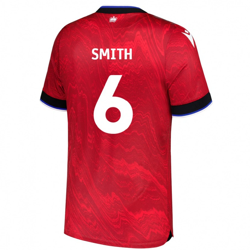 DanxenレディースCaitlin Smith#6赤黒アウェイシャツ2024/25ジャージーユニフォーム
