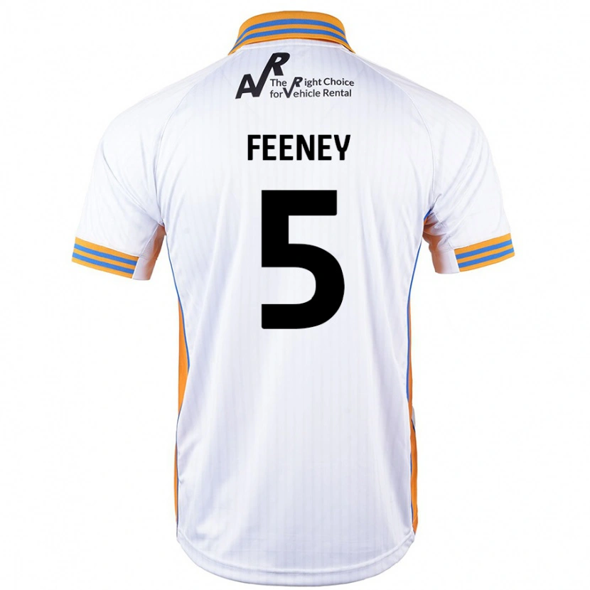 Danxenレディースモーガン・フィーニー#5白アウェイシャツ2024/25ジャージーユニフォーム