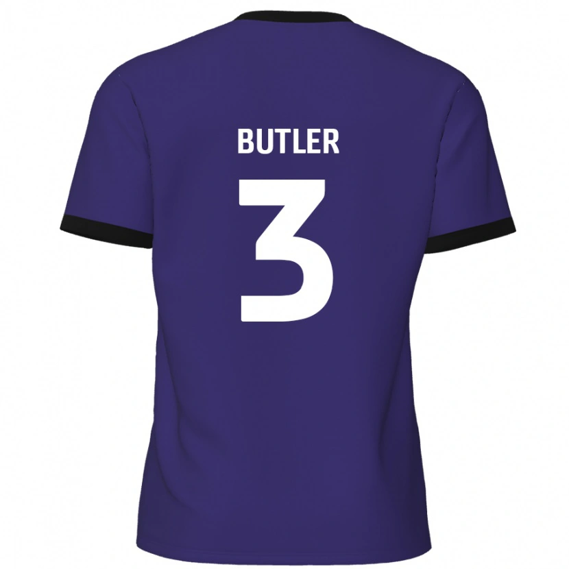 DanxenレディースDan Butler#3紫アウェイシャツ2024/25ジャージーユニフォーム