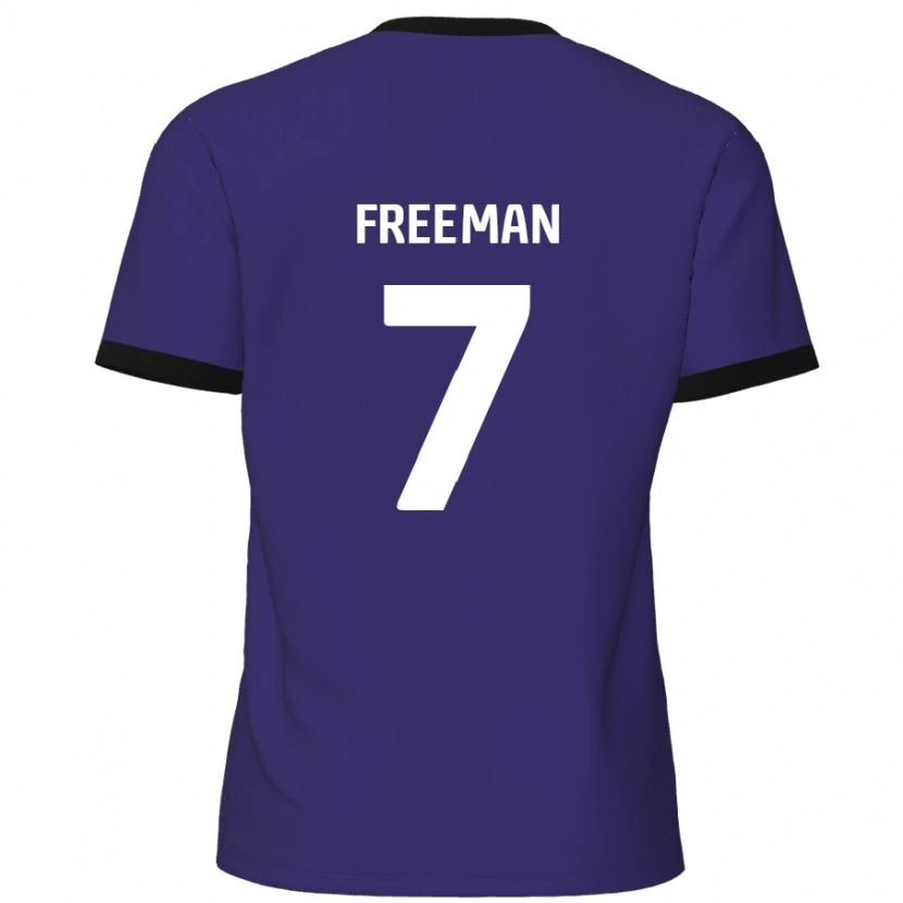 DanxenレディースNick Freeman#7紫アウェイシャツ2024/25ジャージーユニフォーム