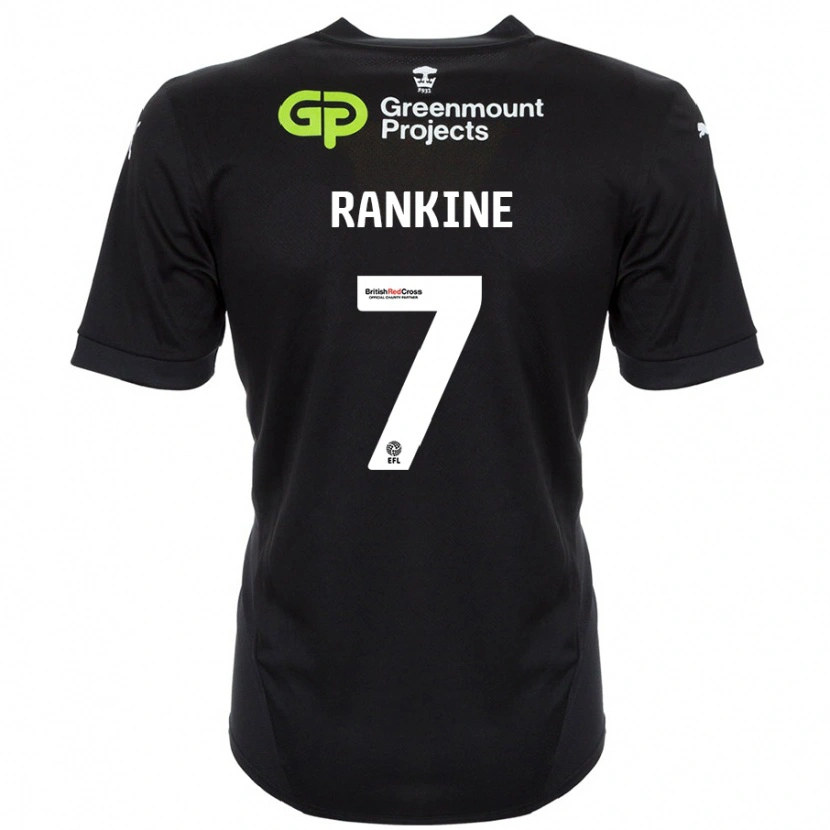 Danxenレディースディオン・ランキン#7黒アウェイシャツ2024/25ジャージーユニフォーム