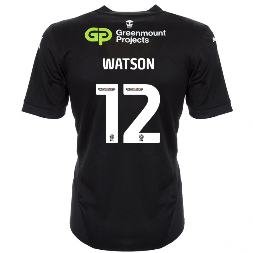 DanxenレディースTom Watson#12黒アウェイシャツ2024/25ジャージーユニフォーム