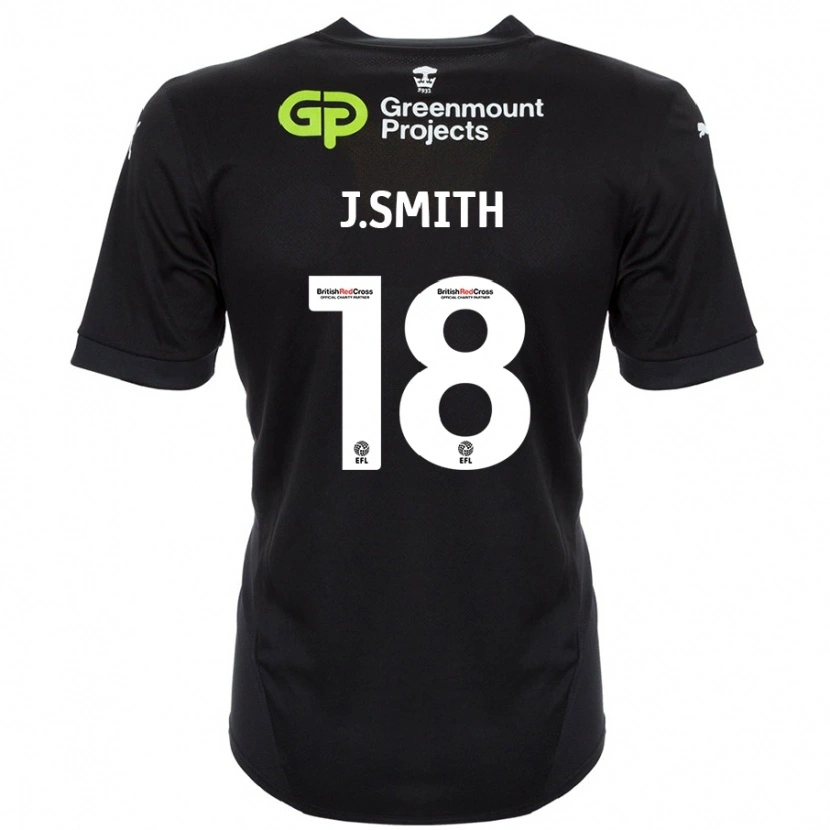 DanxenレディースJonny Smith#18黒アウェイシャツ2024/25ジャージーユニフォーム